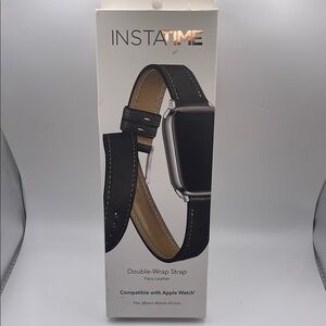 Double wrap strap faux‎ leather apple watch 38mm 40mm and 41mm